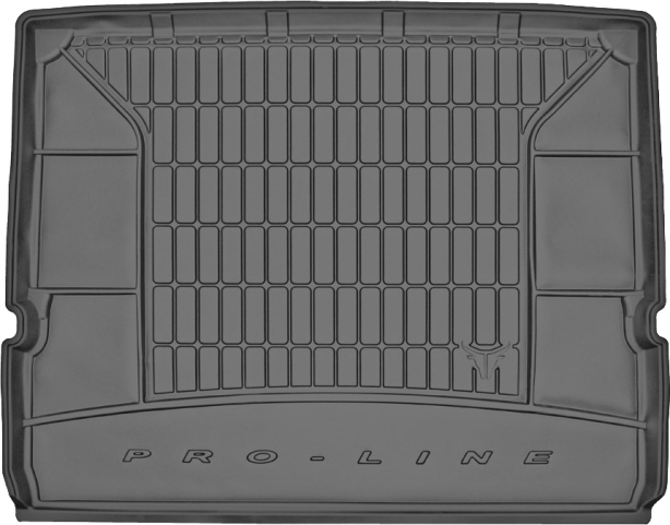 Резиновый коврик в багажник Ford S-Max (mkI) 2006-2014 (7 мест)(без двухуровневого пола)(сложенный 3 ряд) (Frogum Proline Premium)