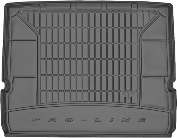 Резиновый коврик в багажник Ford S-Max (mkI) 2006-2014 (7 мест)(без двухуровневого пола)(сложенный 3 ряд) (Frogum Proline Premium)