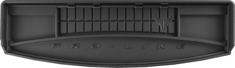 Резиновый коврик в багажник Ford S-Max (mkII) 2015-2023 (7 мест) (без двухуровневого пола) (разложенный 3 ряд) (Frogum Proline Premium)