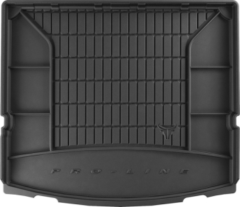 Резиновый коврик в багажник Ford S-Max (mkII) 2015-2023 (7 мест)(без двухуровневого пола)(сложенный 3 ряд) (Frogum Proline Premium)