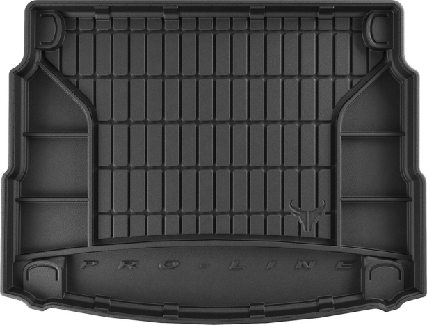 Резиновый коврик в багажник Hyundai i30 (mkII) 2011-2017 (5-дверный хэтчбек) (нижний уровень) Frogum Proline Premium