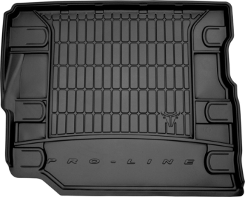Резиновый ковер в багажник Jeep Wrangler Unlimited (JL) 2017→ (5-дверн.) (с органайзером) (с сабвуфером Alpine) (2 ряд без регулировок) (Frogum Proline Premium)