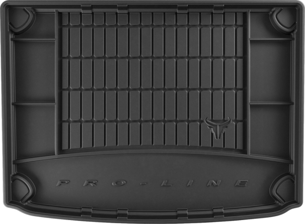 Резиновый коврик в багажник Kia Niro (mkI) 2016-2022 (EU)(гибрид)(с органайзером) Frogum Proline Premium