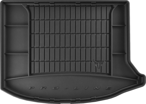 Резиновый коврик в багажник Mazda 3 (mkII) 2008-2013 (хэтчбек)(верхний уровень)(без Bose Sound)(Frogum Proline Premium)