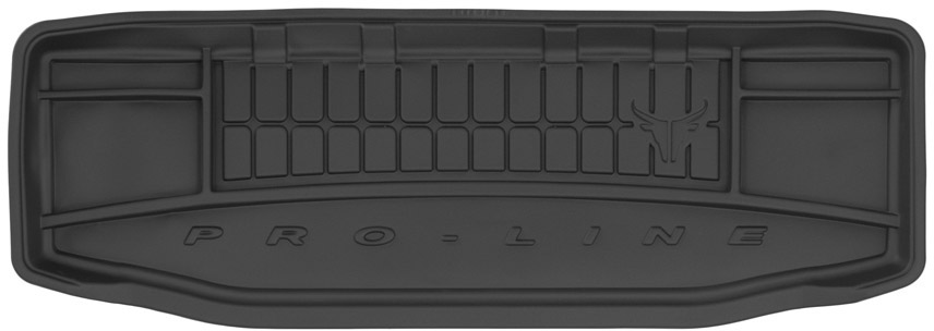 Резиновый коврик в багажник Mitsubishi Outlander (mkIII) 2012-2021 (7 мест)(разложенный 3 ряд) Frogum Proline Premium