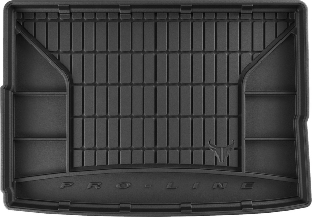 Резиновый ковер в багажник Opel Astra (mkV)(K) 2015-2022 (хэтчбек)(без двухуровневого пола)(с запаской) (Frogum Proline Premium)
