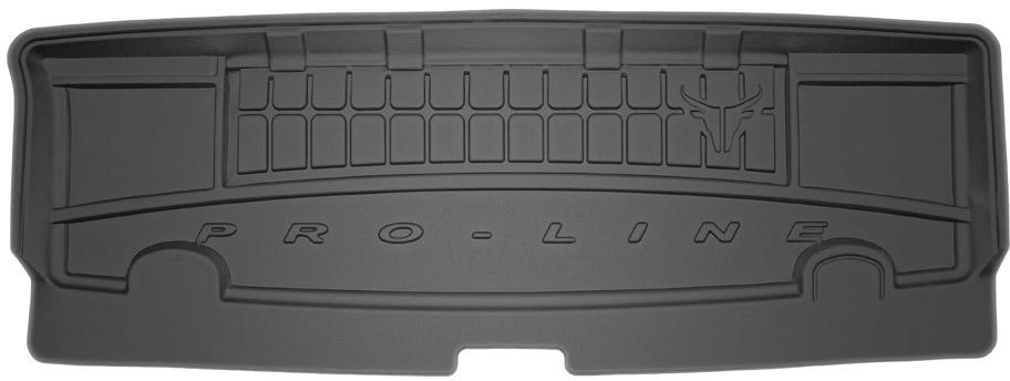 Резиновый коврик в багажник Opel Zafira (mkI)(A) 1999-2005 (7 мест)(разложенный 3 ряд) Frogum Proline Premium