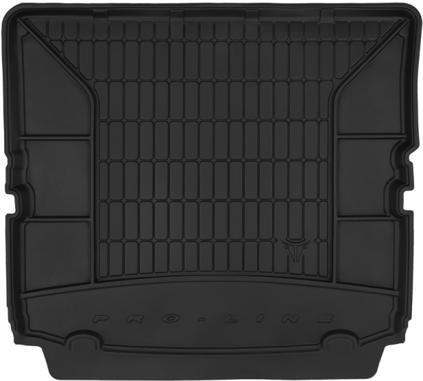 Гумовий килимок в багажник для Opel Zafira (mkII)(B) 2005-2014 (7 мест)(сложенный 3 ряд) (Frogum Proline Premium)