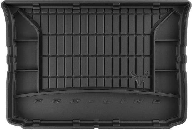 Гумовий килимок в багажник Renault City K-ZE (mkI) 2019→; Dacia Spring (mkI) 2021→ (с запаской) (Frogum Proline Premium)