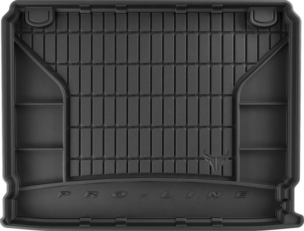 Резиновый коврик в багажник Renault Clio (mkIV) 2012-2020 универсал нижний уровень Frogum Proline Premium