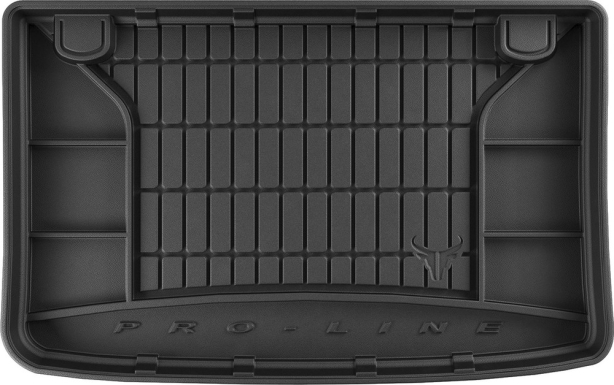 Резиновый килимок в багажник Renault Clio (mkIV) 2012-2020 (хэтчбек)(без двухуровневого пола) Frogum Proline Premium