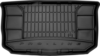Резиновый коврик в багажник Renault Twingo (mkIII) 2014→; Smart ForFour (mkII) 2014-2021 (Frogum Proline Premium)