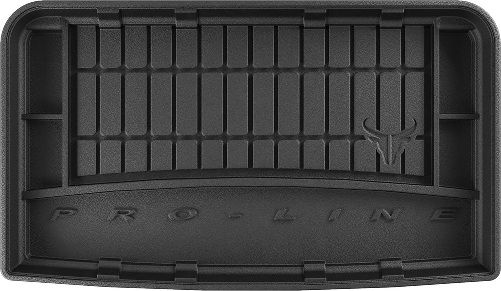 Резиновый коврик в багажник Seat Alhambra (mkII) 2010-2020 (7 мест)(разложенный 3 ряд) Frogum Proline Premium