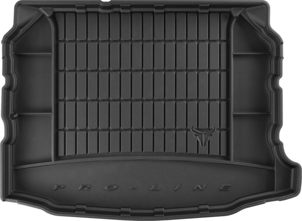 Резиновый ковер в багажник Seat Leon (mkIII) 2012-2020 (5-дверный хэтчбек)(Cupra)(без двухуровневого пола) (Frogum Proline Premium)