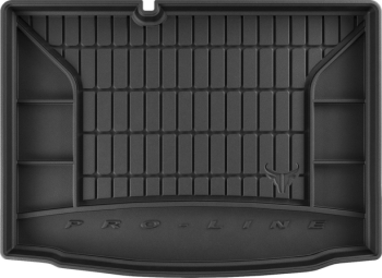 Резиновый коврик в багажник Skoda Fabia (mkIII) 2014-2022 (хэтчбек) (без двухуровневого пола) Frogum Proline Premium