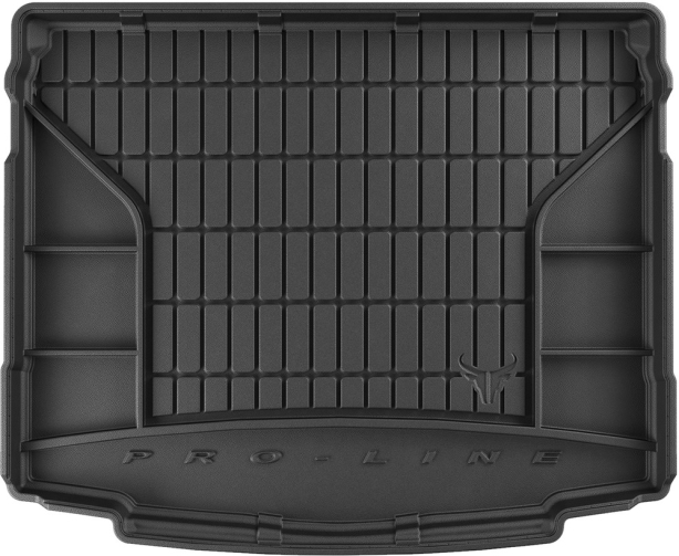 Резиновый коврик в багажник Skoda Karoq (mkI) 2017→ (2 ряд съемный)(без боковых ниш)(нижний уровень)(Frogum Proline Premium)