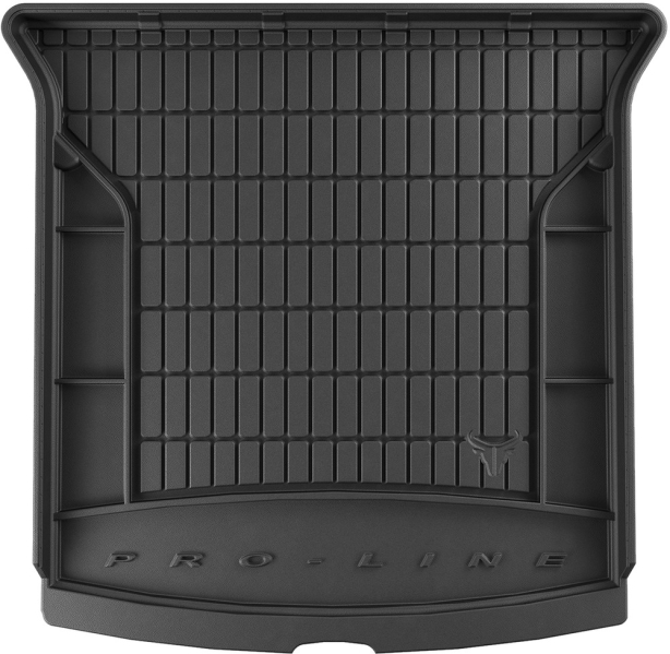 Резиновый ковер в багажник Skoda Kodiaq (mkI) 2016-2023 (7 мест)(без боковых ниш)(складенный 3 ряд) Frogum Proline Premium