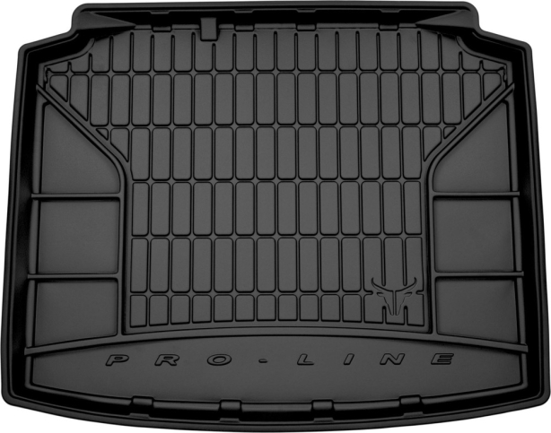 Резиновый ковер в багажник Skoda Rapid (mkI) 2012-2019 (Spaceback) без двухуровневого пола Frogum Proline Premium