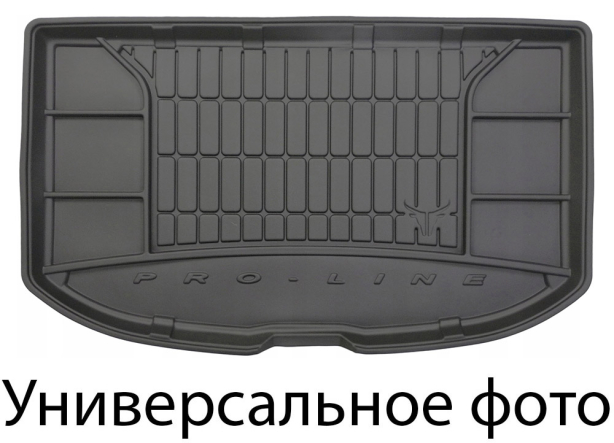 Резиновый ковер в багажник Tesla Model X (mkI) 2016(Окт)-2020 (6/7 мест)(скложенный 3 ряд) Frogum Proline Premium