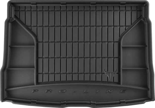 Резиновый ковер в багажник Volkswagen Golf (mkVI) 2008-2014 (5-дверный хэтчбек) (с запаской) Frogum Proline Premium