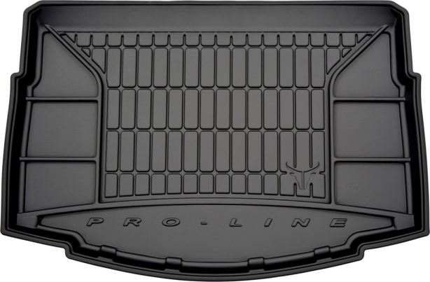 Резиновый коврик в багажник Volkswagen Golf (mkVII) 2012-2021 (5-дверный хэтчбек) (нижний уровень) (Frogum Proline Premium)