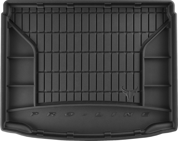 Резиновый ковер в багажник Volkswagen Golf Plus (mkI) 2004-2014 без двухуровневого пола с органайзером Frogum Proline Premium
