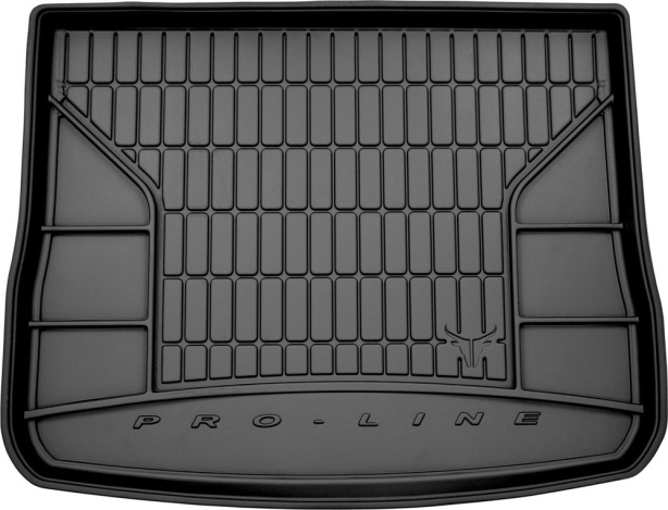 Резиновый ковер в багажник Volkswagen Tiguan (mkI) 2007-2016 (верхний уровень)(с запаской) Frogum Proline Premium