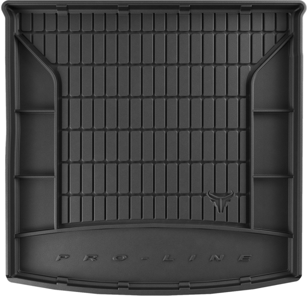 Резиновый ковер в багажник Volkswagen Tiguan (mkII) 2016-2024 (Allspace) (верхний уровень) (Frogum Proline Premium)