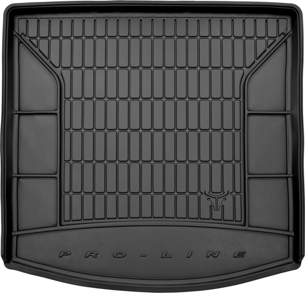 Гумовий килимок в багажник Volkswagen Touran (mkI) 2010-2015 (7 мест)(сложенный 3 ряд) (Frogum Proline Premium)