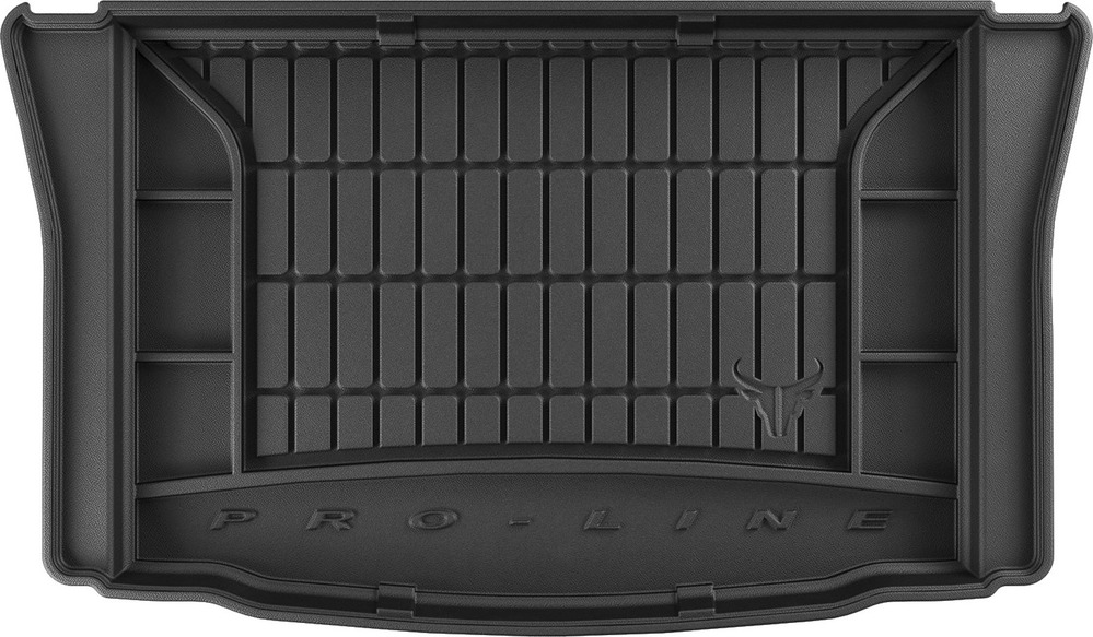 Резиновый коврик в багажник Volkswagen Up! mkI 2011-2023; Seat Mii mkI 2011-2021; Skoda Citigo mkI 2011-2020 нижний уровень Frogum Proline Premium