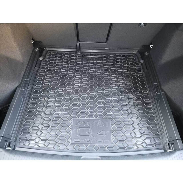 Коврик в багажник Audi Q4 E-tron (FZ) (2021-...) нижняя полочка (Avto-Gumm)