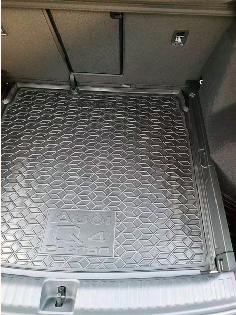 Коврик в багажник Audi Q4 E-tron (FZ) (2021-...) нижняя полочка (Avto-Gumm). Фото 7