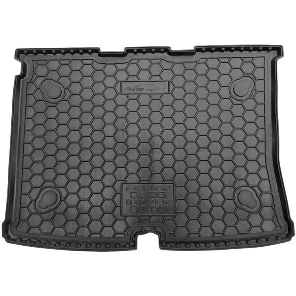 Коврик в багажник Fiat Qubo/Fiorino 08-/Citroen Nemo 07-/Peugeot Bipper 08- Avto-Gumm