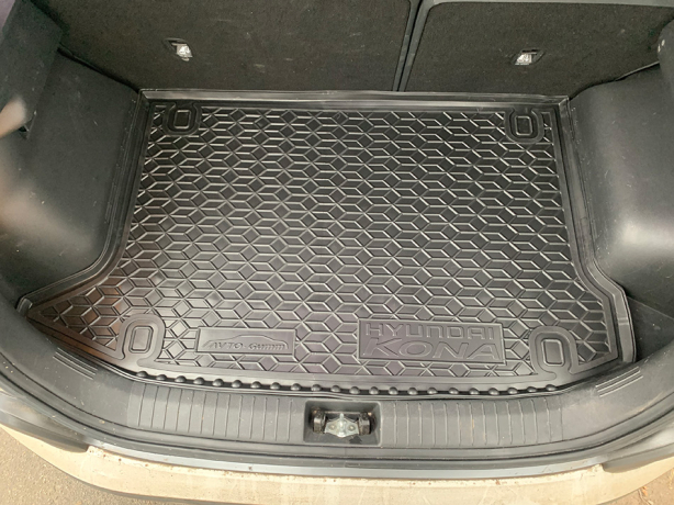 Коврик в багажник Hyundai Kona Electric 2018- (Avto-Gumm). Фото 5