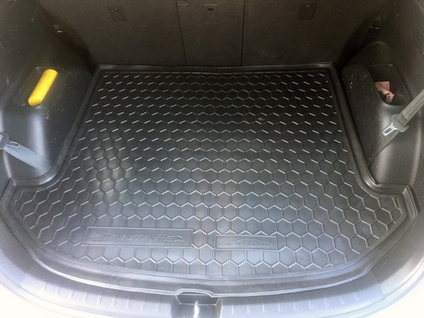 Коврик в багажник Hyundai Santa Fe (DM) 2012-2018 7 мест (Avto-Gumm). Фото 4