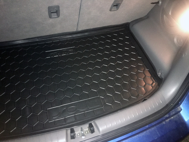 Килимок в багажник для Kia SOUL (2013-2018) (верхній) (Avto-Gumm). Фото 6