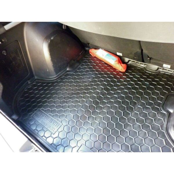 Килимок в багажник для Mitsubishi Outlander XL 2007- (без сабвуфера) (Avto-Gumm). Фото 2
