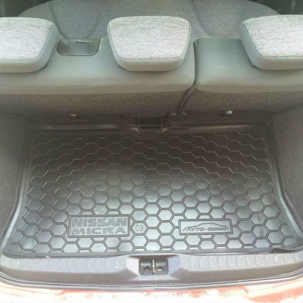 Килимок в багажник для Nissan Micra (K12) 2002- (Avto-Gumm). Фото 2