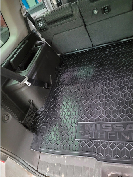 Коврик в багажник Nissan Pathfinder III (R51) (2005-2014) с ухом Avto-Gumm. Фото 8