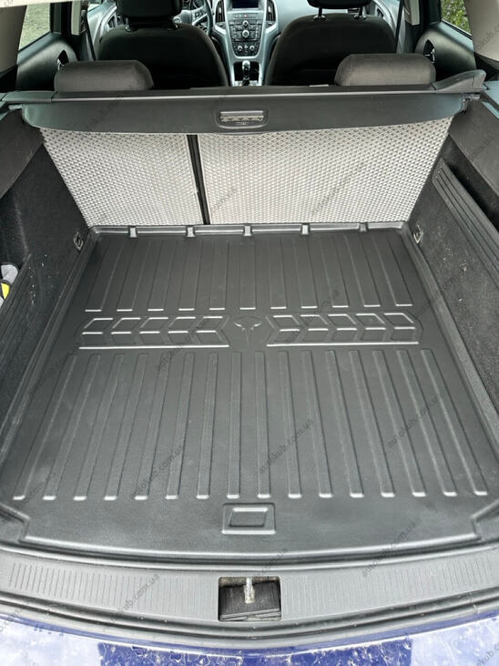 Коврик в багажник Opel Astra J 2009- универсальный с бортиками 30 мм Stingray. Фото 5