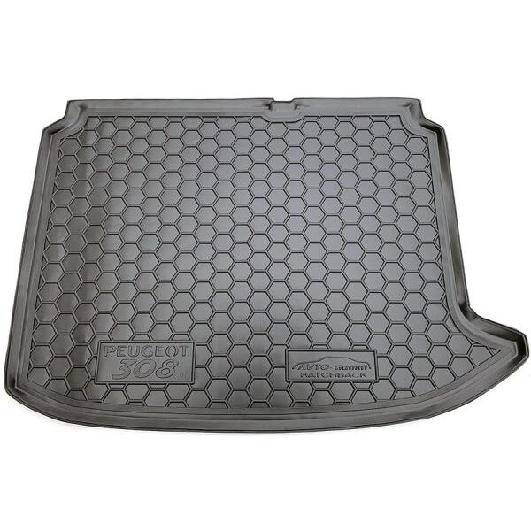 Коврик в багажник Peugeot 308 (2007-2013) Hatchback (Avto-Gumm)