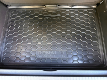 Коврик в багажник Renault Captur (2013-2019) Нижняя полочка (Avto-Gumm). Фото 4