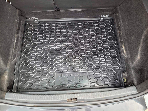 Коврик в багажник Renault Clio IV (2012-2019) Universal нижняя полочка (Avto-Gumm). Фото 4