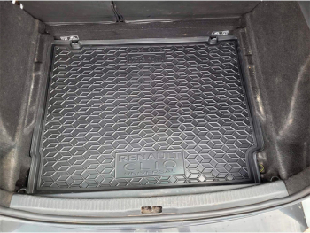 Коврик в багажник Renault Clio IV (2012-2019) Universal нижняя полочка (Avto-Gumm). Фото 4