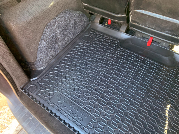 Килимок в багажник для Renault Kangoo II (2008-2020) з вухами (Avto-Gumm). Фото 5
