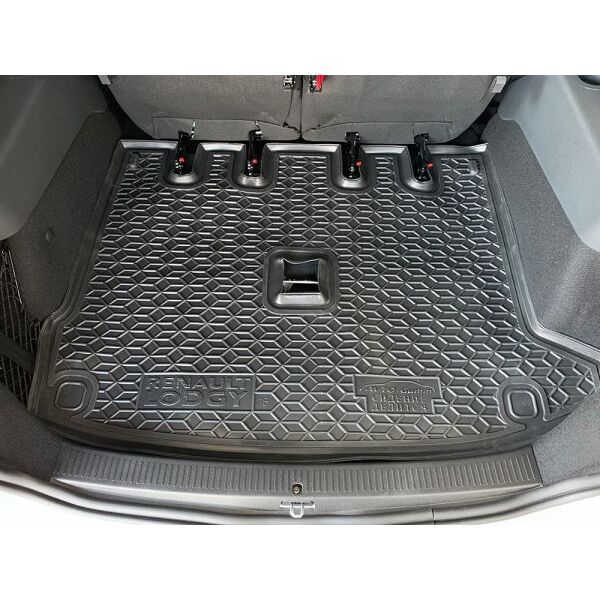 Коврик в багажник Renault Lodgy (2018-...) раздел. 3-й ряд (Avto-Gumm). Фото 2