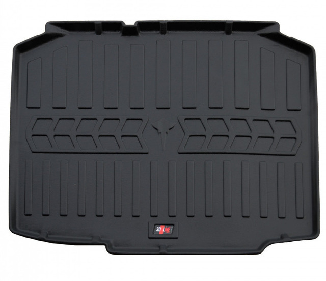 Коврик в багажник Seat Ibiza IV (6J) (2008-2017) Hatchback с бортиками 30 мм (Stingray)
