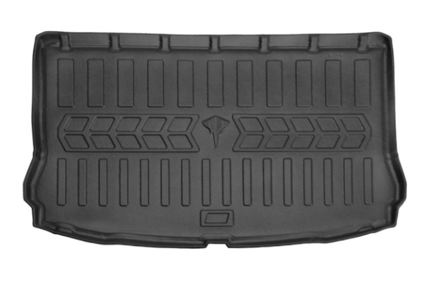 Коврик в багажник SEAT Leon III (5F) 2012-2019 hatchback нижняя полочка с фальш полом с бортиками 30 мм Stingray