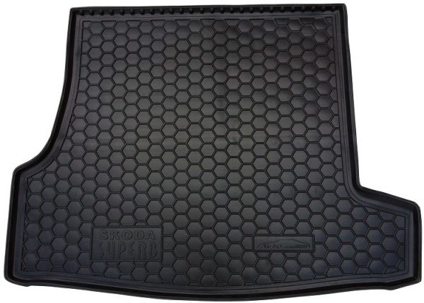 Коврик в багажник Skoda Superb I 3U 2001-2008 Резиновые Avto-Gumm. Фото 2