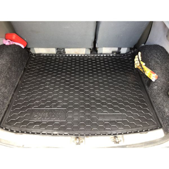 Коврик в багажник Volkswagen Caddy 2004- Резиновые (Avto-Gumm). Фото 2